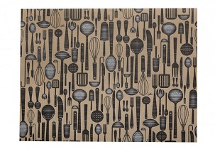 [I0505N] - Infibra Tellerunterlage Brunch Villásreggeli gemustert 30x40cm 250 Stk./Packung