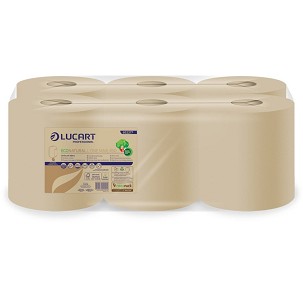 [852277] - Lucart ECO Natural L-One tekercses kéztörlő 2 rétegű, 450lap, 158m, 6tekercs/zsugor