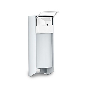 [DM1099] - EU-konformer Handdesinfektionsspender, Aluminium, silberfarben, 1L, nachfüllbar