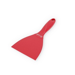 [1128R] - Igeax Lebensmittel-Handschaber 110mm rot