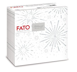 [88454900] - Fato Airlaid karácsonyi szalvéta 40x40cm Incanto Silver 50 lapos