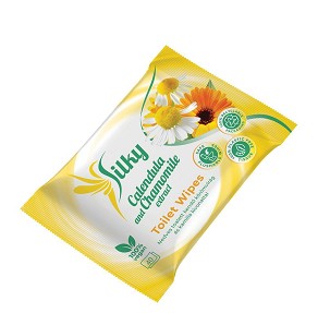 [SNTT40] - Silky Toalett 40 lapos 100% lebomló nedves toalettkendő kamilla, körömvirág és aloe vera kivonattal