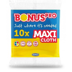 [B297] - Bonus PRO MAXI általános törlőkendő sárga 38x40cm 10 darabos