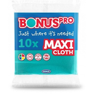 [B310] - Bonus PRO MAXI általános törlőkendő zöld 38x40cm 10 darabos