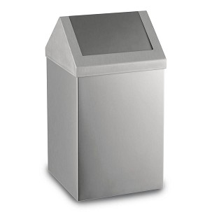 [DM0812A] - Rozsdamentes acél billenőfedeles szemetes, 36 L, matt