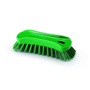 [1002GT] - Igeax élelmiszeripari ergonómikus kézi kefe, zöld, 0,75mm kemény sörtével