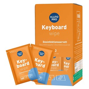 [55210] - Kiilto Pro Keyboard Wipes billentyűzet fertőtlenítő kendő, 80 db