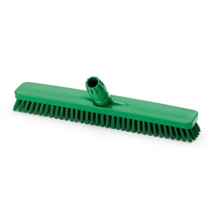 [1010GM] - Igeax élelmiszeripari padlósúrolókefe 45cm széles zöld, 0,5mm közepes sörtével