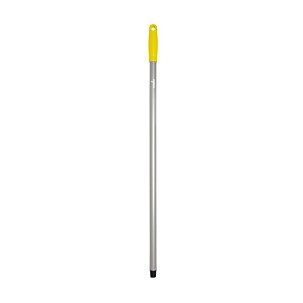 [1081Y] - Igeax Lebensmittel-Aluminiumstiel mit Gewinde 80cm, 22 mm Durchmesser, gelb