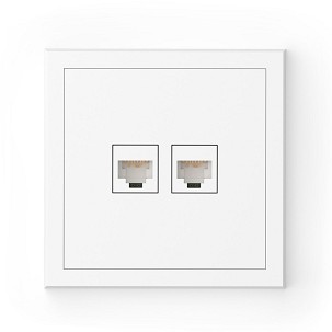 [COM043-521] - Commel Adria csatlakozóaljzat RJ45, CAT6 süllyesztett fehér