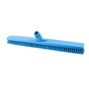 [1014BM] - Igeax élelmiszeripari padlósúrolókefe rövid sörte 60cm széles kék, 0,5mm közepes sörtével