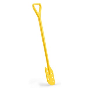 [1111Y] - Igeax élelmiszeripari keverőlapát / kaparó perforált 130 mm x 1200 mm sárga