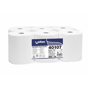 [40107] - Celtex Master 120 tekercses kéztörlő cellulóz 2 réteg, 120m, 6 tekercs/zsugor