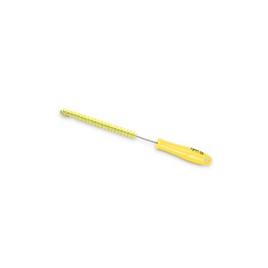 [1047Y] - Igeax élelmiszeripari kémcső-, és üvegtisztító kefe, átmérő 15mm, hossz 30cm, sárga