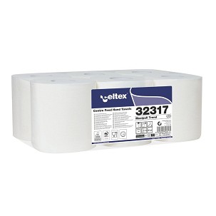 [32317] - Celtex Maxipull Trend tekercses kéztörlő cellulóz, 2 réteg, 108m, 450 lap 6 tekercs/zsugor