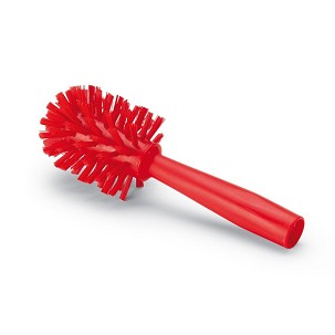 [1032RM] - Igeax élelmiszeripari csőtisztító kefe, menetes nyélhez, 65mm piros