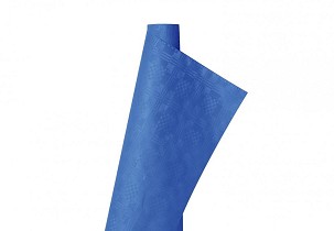 [I0987N] - Infibra Tischdecke Damask 1-lagig 1,2x7m blau