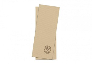 [I0016] - Infibra Besteckhalter Madre Terra 2-lagig 38x38cm mit 1/8 Serviette, 100% eco, 100 Stk./Packung