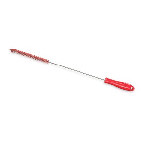 [1041R] - Igeax élelmiszeripari kémcső-, és üvegtisztító kefe, átmérő 10mm, hossz 50cm, piros