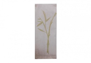 [I0765N] - Infibra Besteckhalter Asian gemustert 2-lagig 38x38 mit weißer Serviette, 125 Stk./Packung