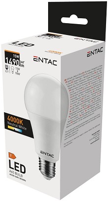 [LLG27-15W-NW] - Entac LED Globe E27 15W NW 4000K