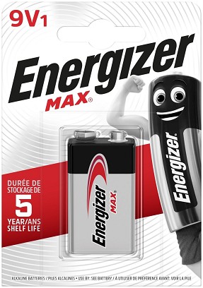 [EM9V] - Energizer Max Alkáli 9V Elem B1
