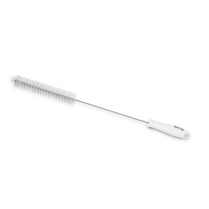 [1043W] - Igeax élelmiszeripari kémcső-, és üvegtisztító kefe, átmérő 30mm, hossz 50cm, fehér
