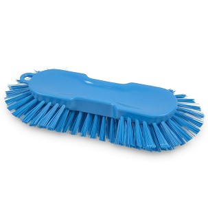[1019BM] - Igeax élelmiszeripari ergonomikus kézi kefe, nagy méretű, lekerekített végekkel, kék