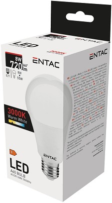 [LLG27-8W-WW] - Entac LED Globe E27 15W WW 3000K