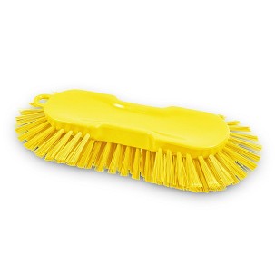 [1019YM] - Igeax élelmiszeripari ergonomikus kézi kefe, nagy méretű, lekerekített végekkel, sárga