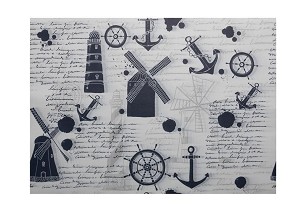 [I1327] - Infibra Tellerunterlage Atlantic gemustert, 30x40 cm, 250 Stk./Packung