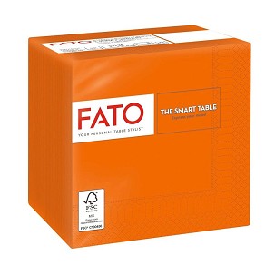 [82544003] - Fato Szalvéta 24x24cm narancssárga 2 rétegű 100 lap/csomag