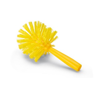 [1034YM] - Igeax élelmiszeripari csőtisztító kefe, menetes nyélhez, 120mm sárga