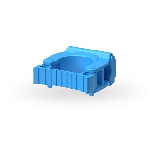 [1078B] - Igeax Wandstielhalter für die Lebensmittelindustrie, blau, Durchmesser: 25-28mm
