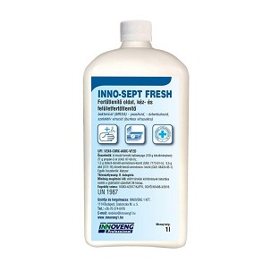 [ISFOLDSZ1] - Inno-Sept Fresh kéz- és felületfertőtlenítő oldat szögletes flakonban 1L (EU Konform adagolóhoz is)