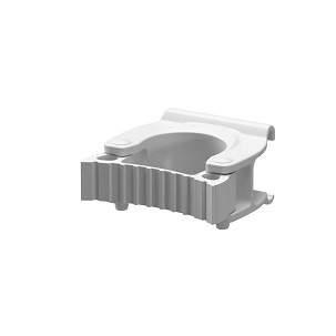 [1079W] - Igeax Stielhalter für Wandkonsole für die Lebensmittelindustrie, weiß, Durchmesser 25-28mm