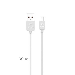 [XUAN-DATA-CABLE-TYPE-C] - KAKU Xuanfeng Töltő és Adatkábel Fehér 100cm - TYPE-C