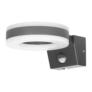 [AD-OP-6205GLPMR4] - Adviti howlit kültéri kör LED fali lámpa IP65 szürke 20w mozgásérzékelővel