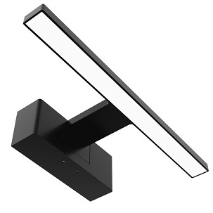 [ALML-B30-B-5WB] - Avide LED Tükörvilágító Lámpa Szerelődobozzal Szögletes Fekete 300mm 4000K IP44