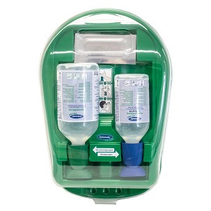 [500-100-10020] - Actiomedic EYE CARE Medidrop II Design szemkimosó állomás 1 x 500 ml 0.9% nátrium-klorid oldattal + 1 x 250 ml BioPhos74 foszfát-puffer oldattal