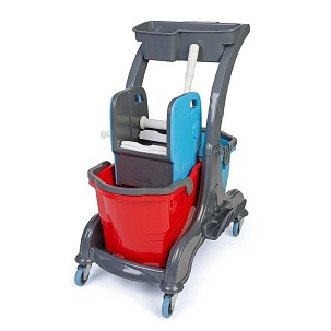 [HCK715] - Herkules Takarító kocsi műanyag, 2x25l-es a vödör
