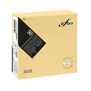 [I0330] - Infibra Serviette 33x33cm champagner 2-lagig 50 Blatt/Packung