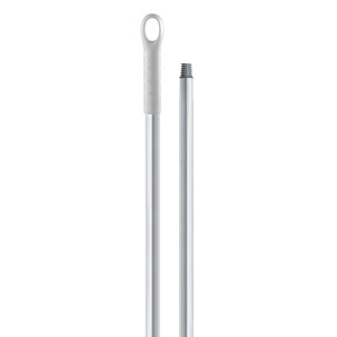 [1089W] - Igeax Lebensmittel-Aluminiumstiel mit Gewinde, 130cm, 25 mm Durchmesser, weiß