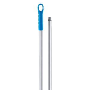 [1089B] - Igeax Lebensmittel-Aluminiumstiel mit Gewinde, 130cm, 25 mm Durchmesser, blau