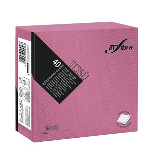 [I0882] - Infibra Serviette 38x38cm Fuchsia 2-lagig 40 Blatt/Packung