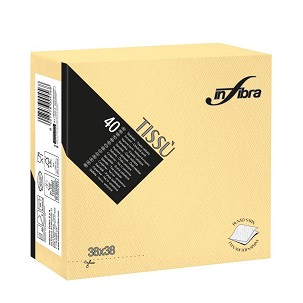 [I0465] - Infibra Serviette 38x38cm Champagner 2-lagig 40 Blatt/Packung