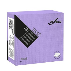 [I0883] - Infibra Serviette 38x38cm Lila 2-lagig 40 Blatt/Packung