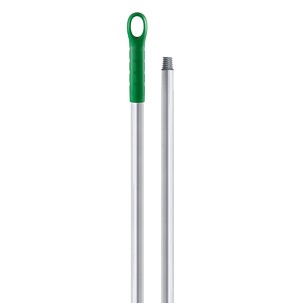 [1088G] - Igeax Lebensmittelindustrie-Aluminiumstiel mit Gewinde, 150cm, 25 mm Durchmesser, grün