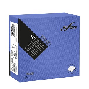 [I0462] - Infibra Serviette 38x38cm Dunkelblau 2-lagig 40 Blatt/Packung