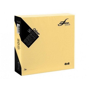 [I0700] - Infibra Serviette 40x40cm Champagner 2-lagig 50 Blatt/Packung